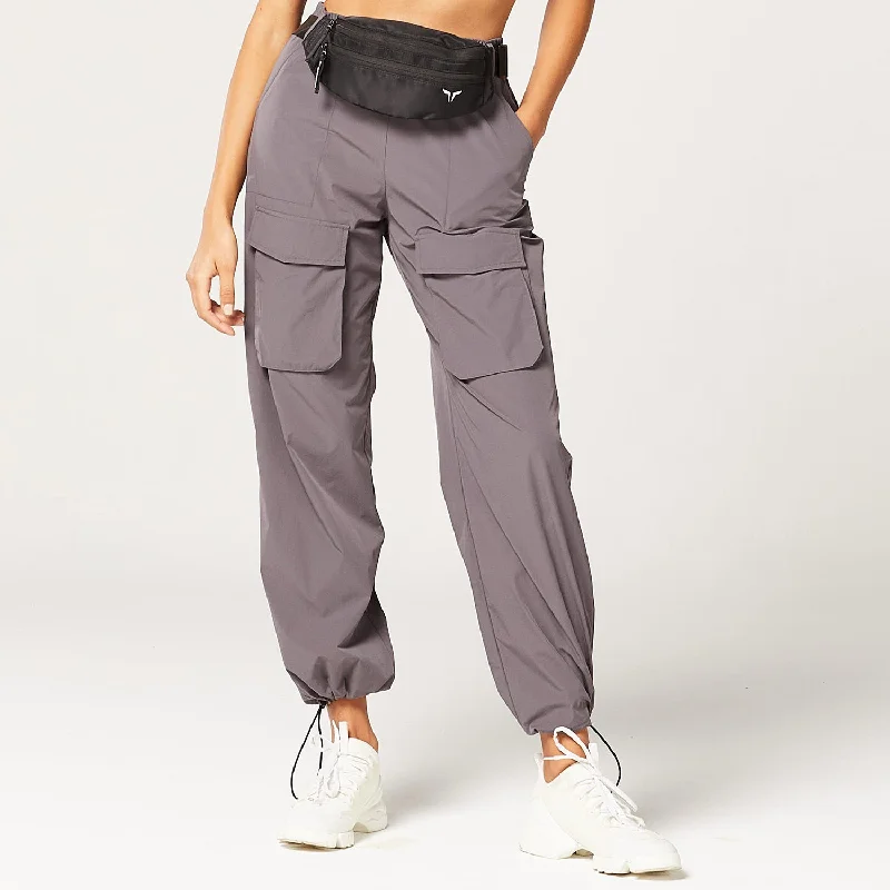 Women's Travel Outfit Set Casual Fashion Code Cargo Pants - Charcoal