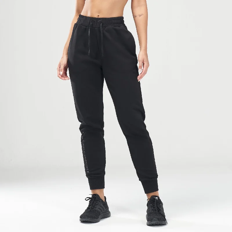 Women's Outfit For The Office Elegant Style Code Relaxed Joggers - Black