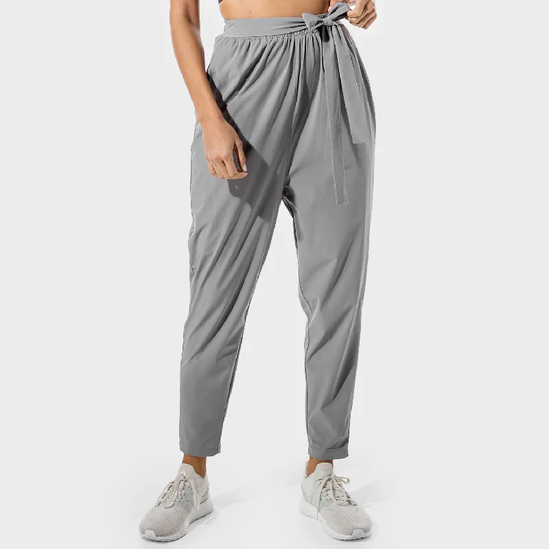 Women's Comfortable Lounge Garments Classic Modern Offers Women's Fitness - Wrap Pants - Sharkskin