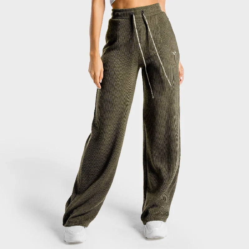 Comfortable Women's Clothes Discover Now Luxe Wide Leg Pants - Olive