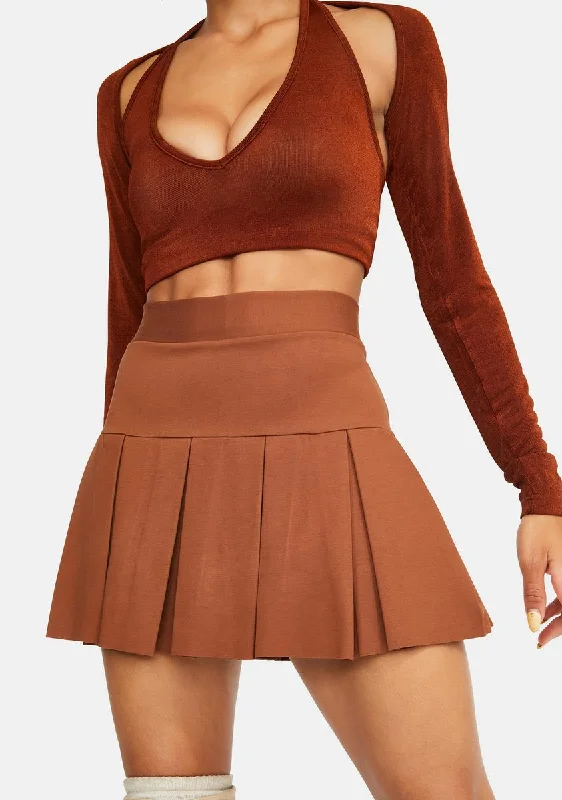 Women's High-Fashion Apparel Crazy Discounts, Hurry Up Model Moment Pleated Mini Skirt