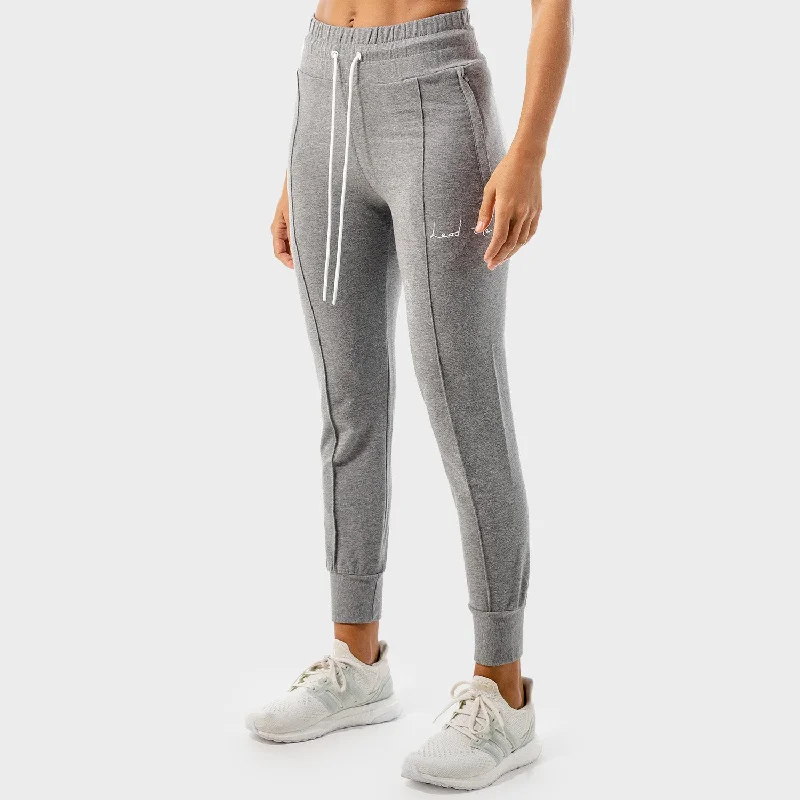 Women's Transitional Garments Playful Fashion Offers Vibe Joggers - Grey Marl