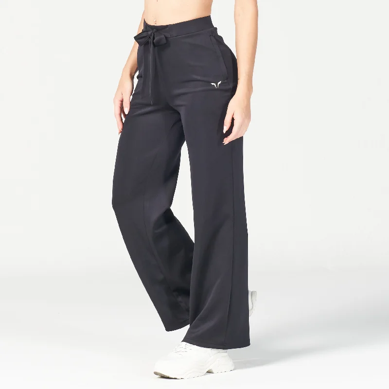 Women's Stylish Professional Garments Fashion-Forward Offers Do Knot Wide Leg Pants - Black