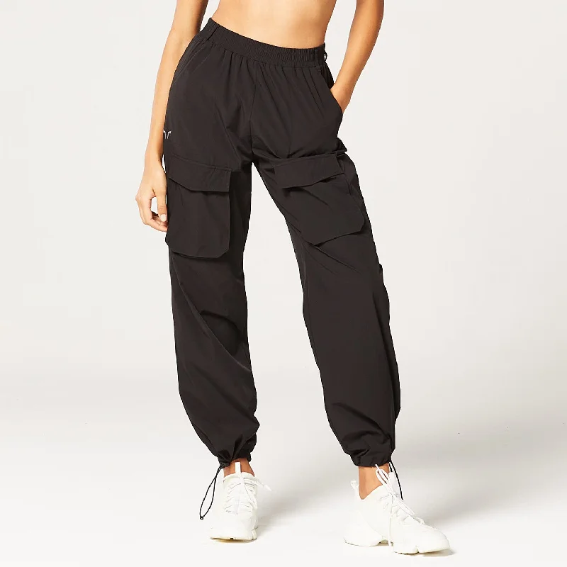 Women's Seasonal Attire Modern Fashion Sale Code Cargo Pants - Black