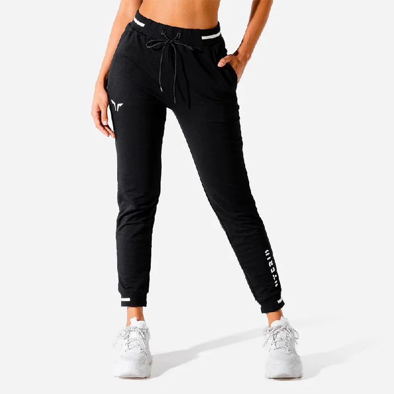 Women's Stylish Outdoor Outfit Athleisure Style Sale Hybrid Slim Leg Joggers - Black