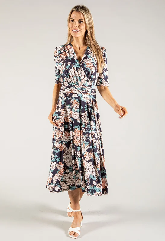 Women's Comfortable Garments Don't Miss Out Floral V Neck Dress