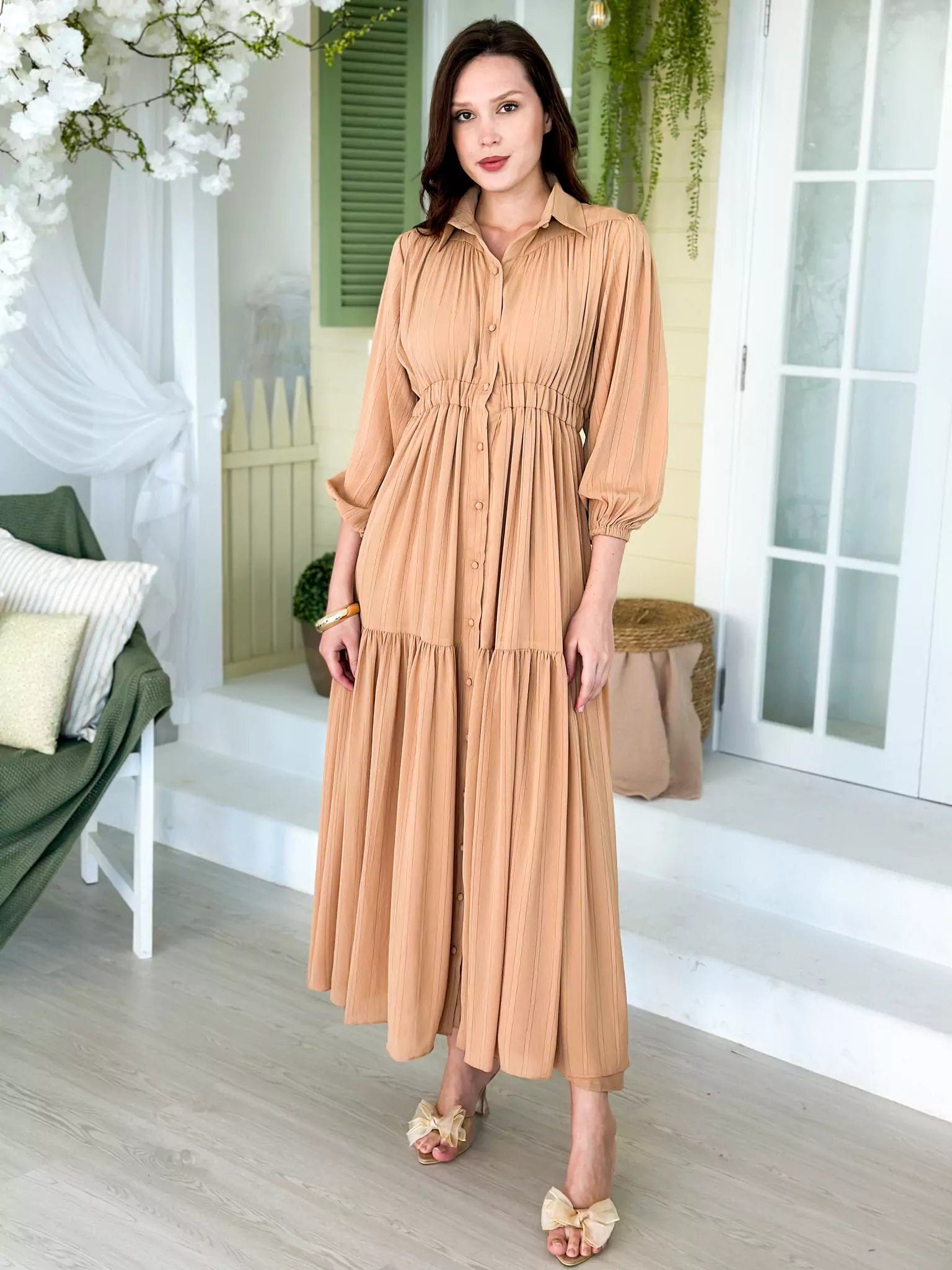 Comfortable Women's Clothes Minimalist Fashion Sale Biscotti Long Dress