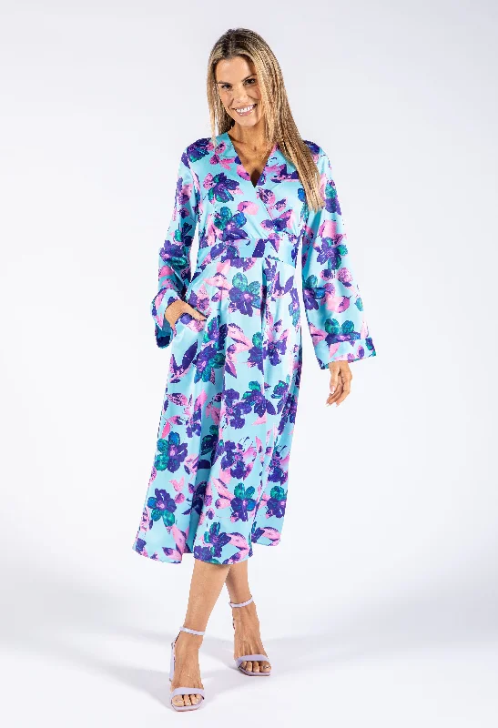 Chic Women's Garments Shop Sales Floral Kimono Style Dress