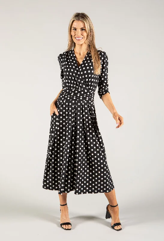 Women's Garments Discount Extravaganza Polka Dot Dress