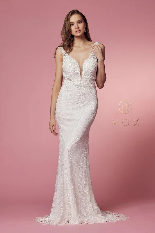 Women's Tailored Outfit Popular Collection Sleeveless Formal Long Wedding Gown