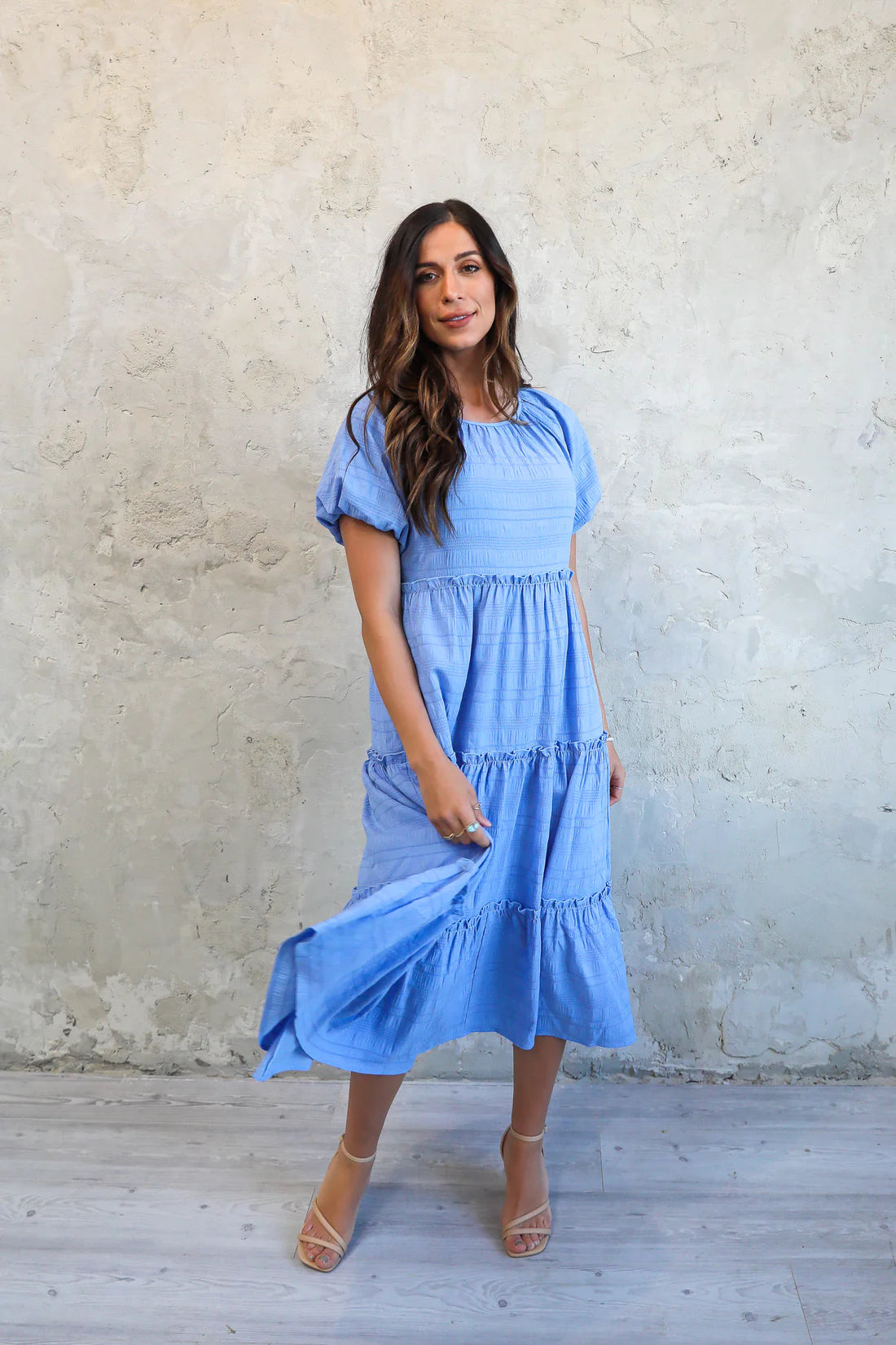 Women's Casual Wear Clothes Best-Sellers Serena modest midi dress in light blue