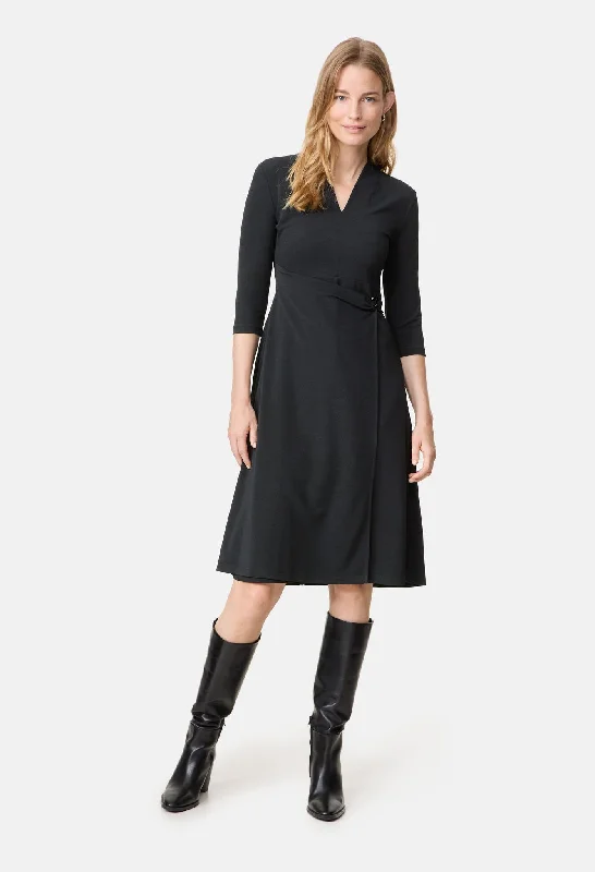 Modern Women's Apparel Bid Farewell To The Old Season Elegant Wrap Over Dress