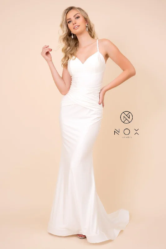 Charming Women's Outfit For Special Occasions Fresh Fashion Discounts Long Formal Fitted Spaghetti Strap Wedding Dress Sale