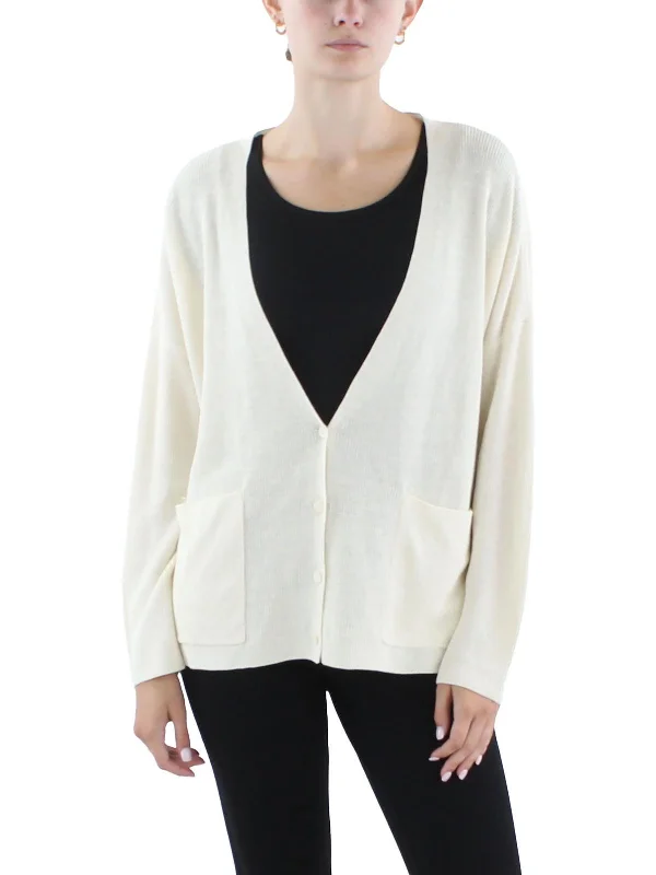 Chic Clothes For Women Classic Elegance Sales Womens Linen Blend Organic Linen Cardigan Sweater