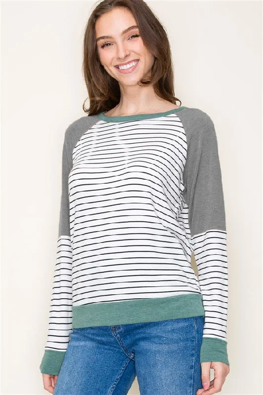 Flash Sale, Don't Miss Soft Knit Colorblock Tops - 2 Colors!