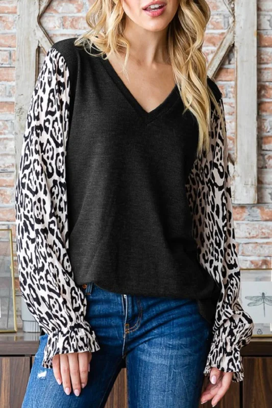 Luxury Fashion Animal Sleeve Lightweight Top - FINAL SALE