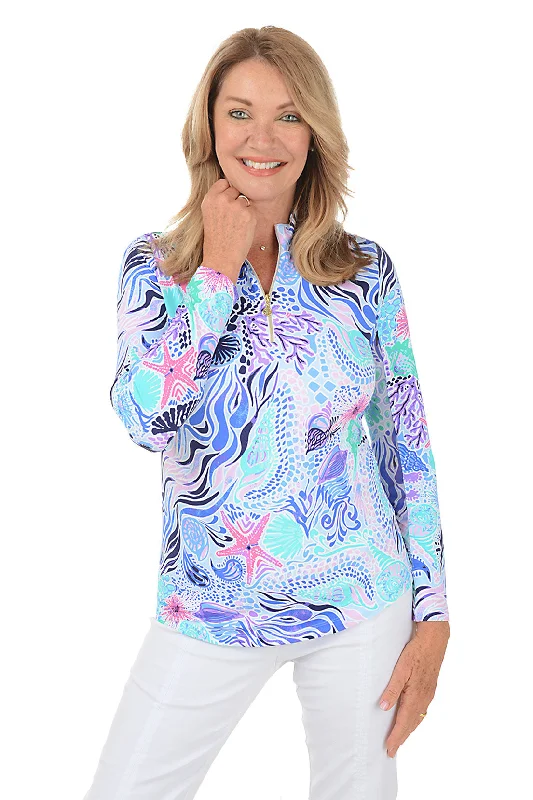 Flash Sales Blue Sea Wave UPF50+ Sun Shirt