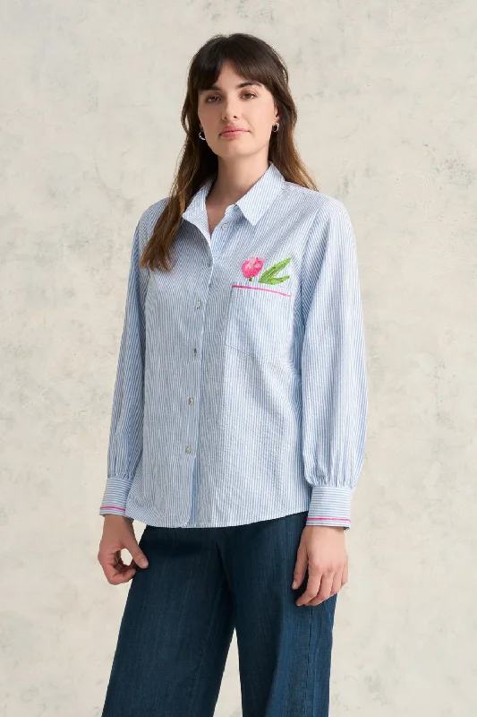 Limited Stock, Big Discounts Cotton Seersucker Shirt