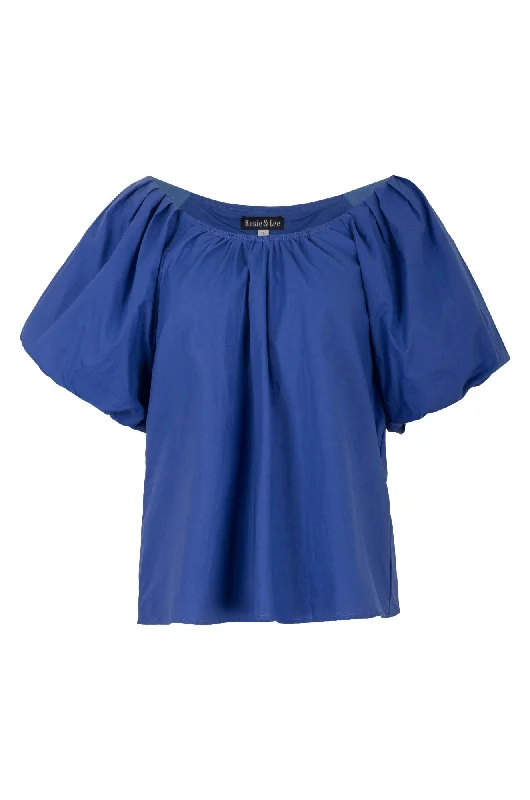 Style Breakthroughs 100% Cotton Voile Top | MED BLUE | 6421A1