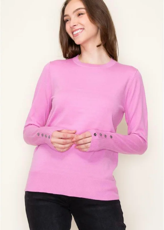 Forward Trendsetter Button Cuff Soft & Lightweight Tops - 4 Colors!