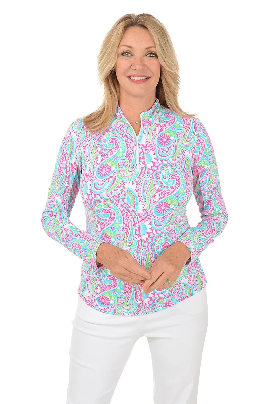 Chic Style Discounts Pink Gloria Paisley UPF50+ Sun Shirt