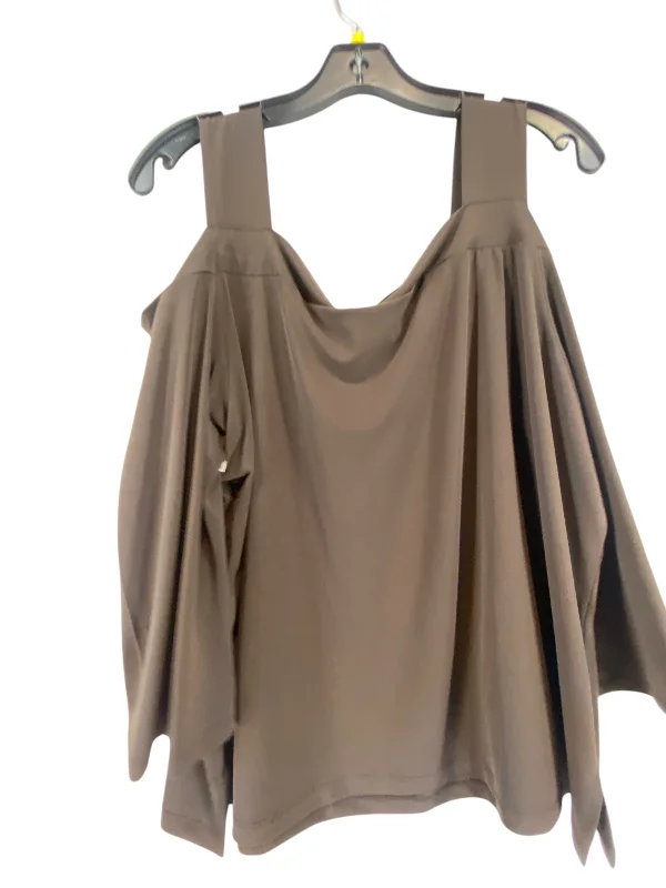 Classic Modern Offers Top 3/4 Sleeve By Chicos In Brown