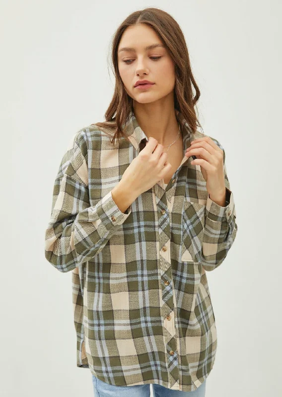 Spring Fashion Spruce Plaid Flannel