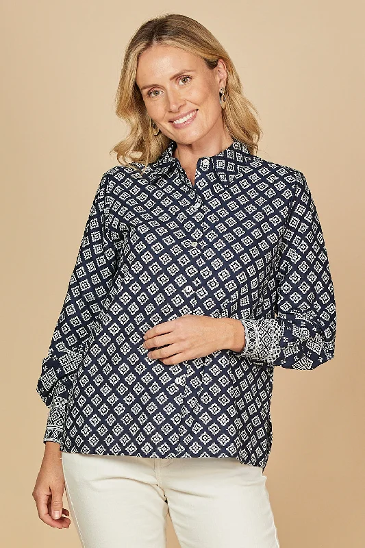 New Styles Just In Sam Shirt in Navy Iris