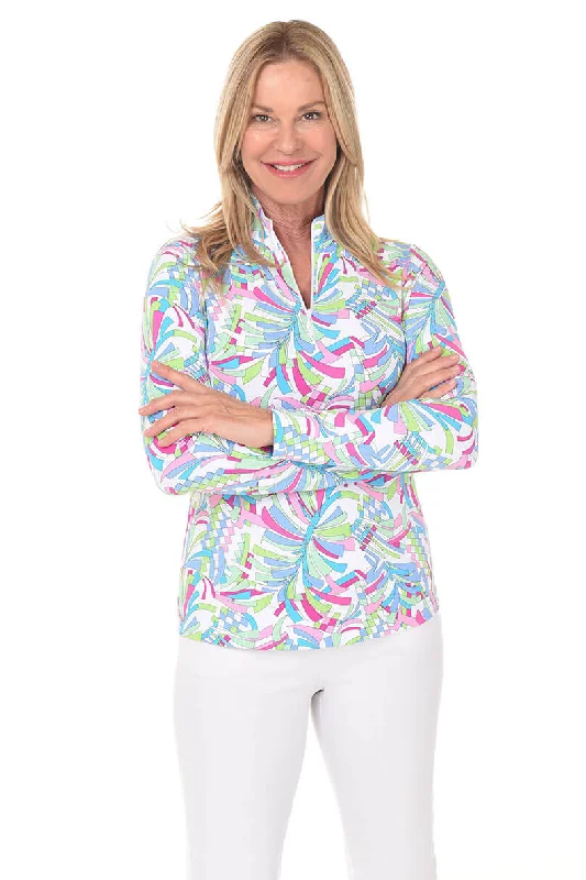 Stay Ahead In Style Casi Confetti UPF50+ Sun Shirt