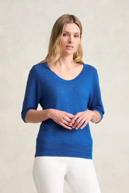 Style Revolution Silk Blend Half Sleeve Top