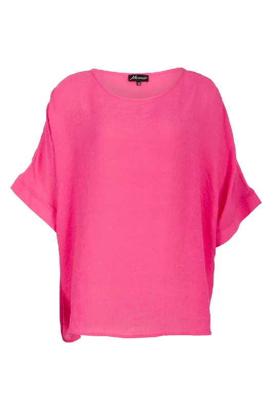 Unbeatable Prices Relaxed fit Soft Crosshatch Top | CERISE | 8821AR