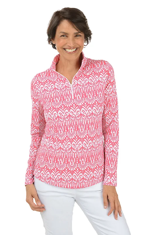 Get The Latest Trends Watermelon Barbara Palm UPF50+ Sun Shirt