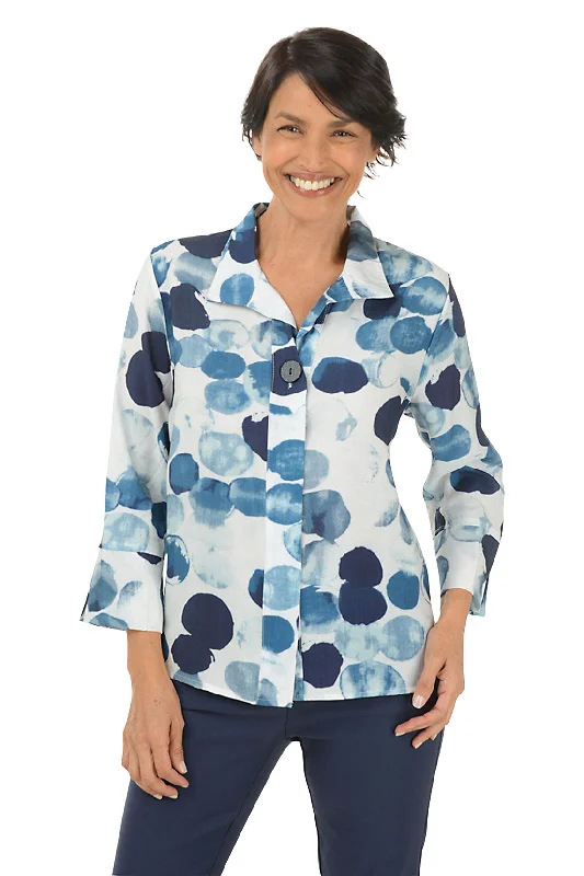 Premium Fashion River Stones Button-Front Shirt