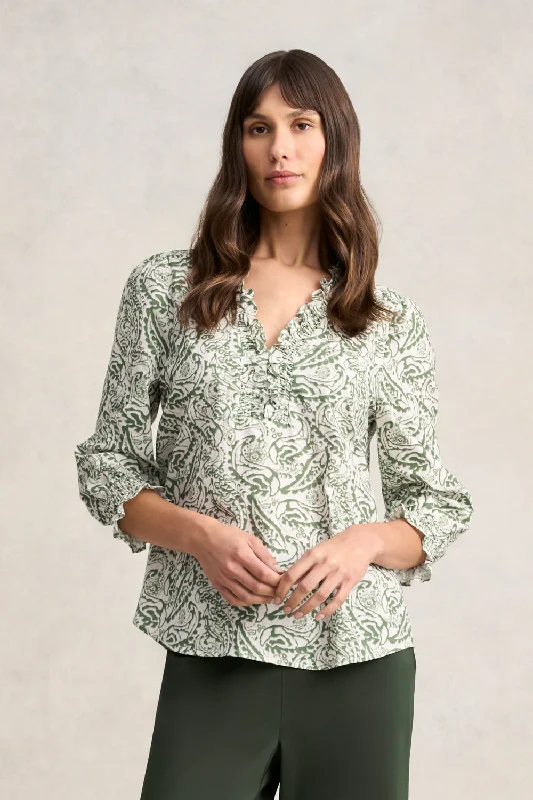 Huge Discounts This Week Ruffle Cotton Top