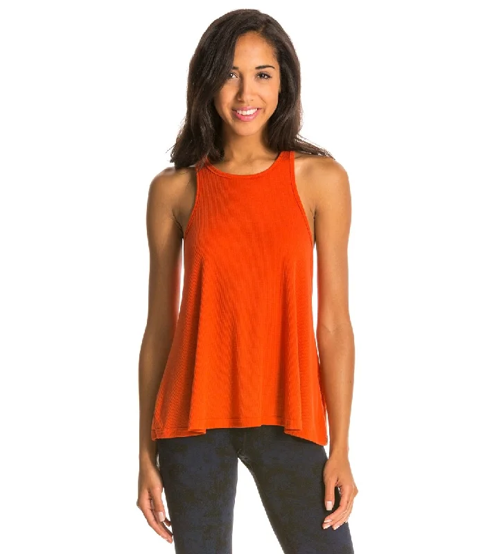 Timeless Women's Outfit High-End Style Discounts Free People Slub Long Beach Tank  Blood Orange