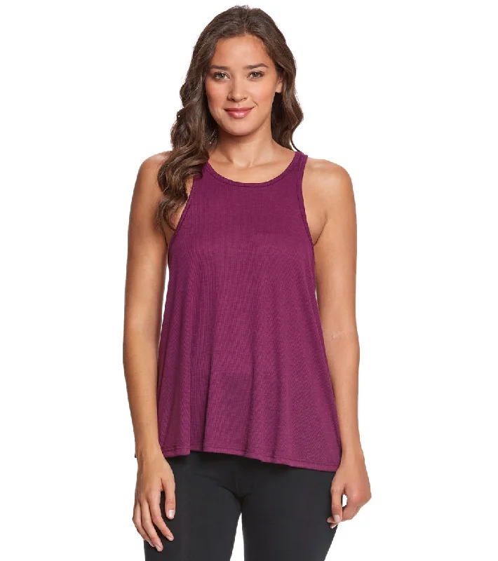 Women's Clothes For The Office Limited Styles Free People Slub Long Beach Tank  Dark Purple