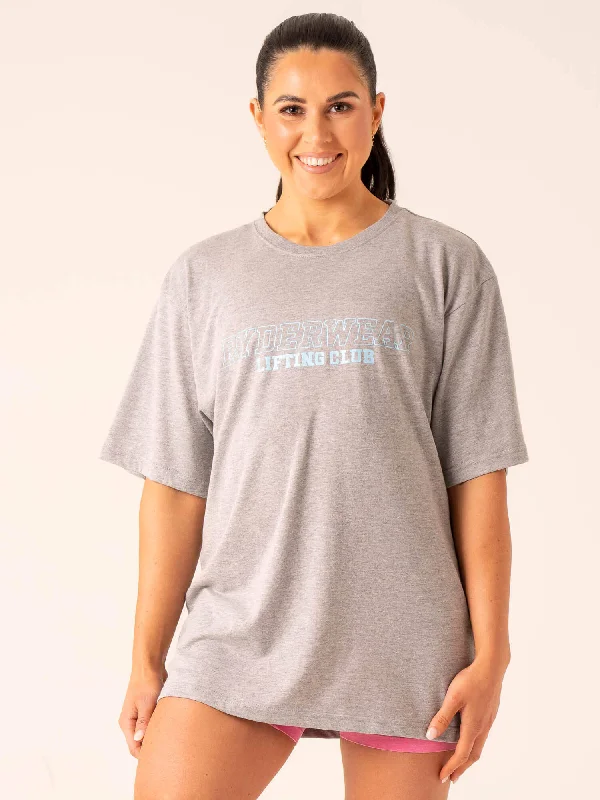 Stylish And Comfortable Clothing For Women Special Offer Lifting Club T-Shirt - Grey Marl