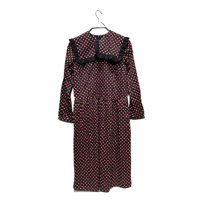 Women's Vacation Attire Limited-Time Offer COMME des GARCONS/LS Dress/M/Polka dot/Cotton/BLK/girl