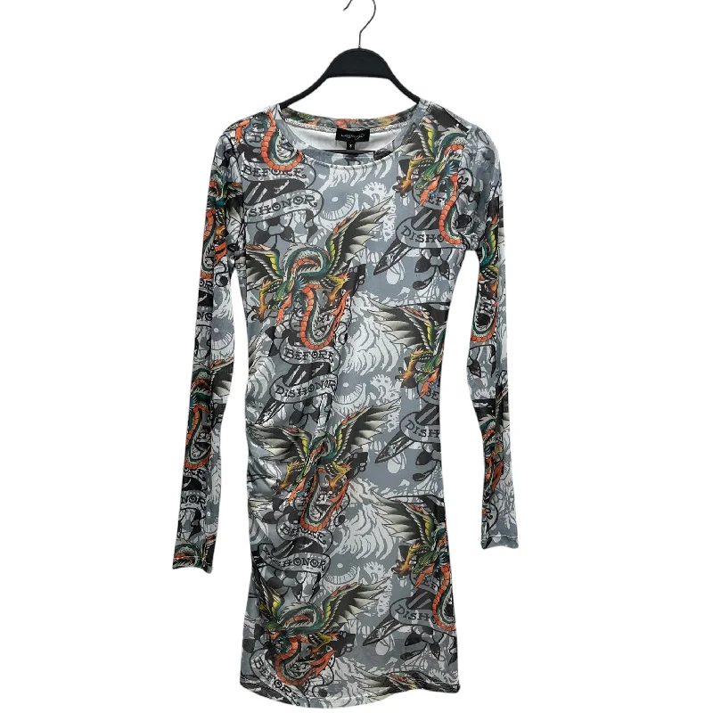 Chic Women's Outfit Trendy Women'S Wear Collection Ed Hardy/Dress/S/All Over Print/Nylon/SLV/