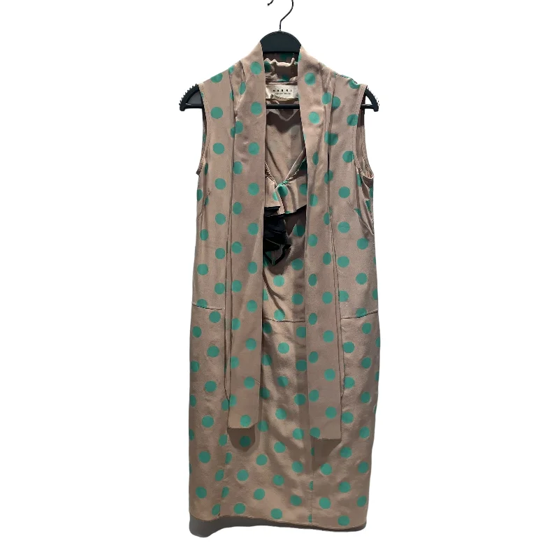 Charming Women's Outfit For Special Occasions Seasonal Clearance MARNI/Dress/38/Polka dot/Cotton/BEG/green polka dots