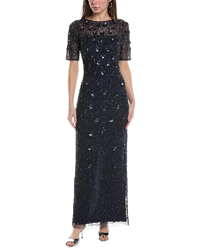 Women's Outdoor Attire Must-Have Style Discounts Adrianna Papell Beaded Gown