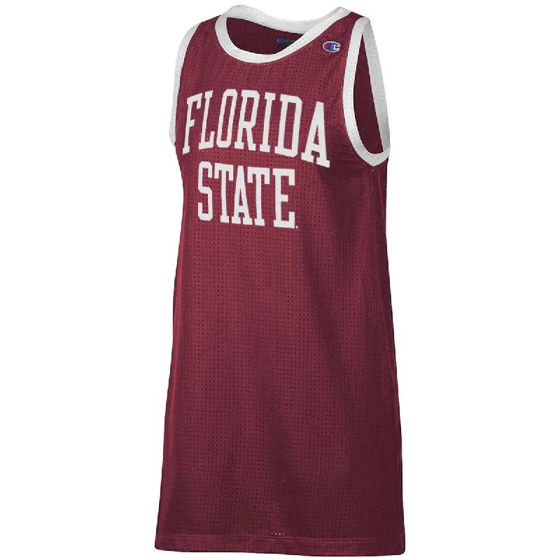 Stylish Clothes For Women Top Brand Discounts Champion Women's Florida State Mesh Jersey Tank Dress - Garnet