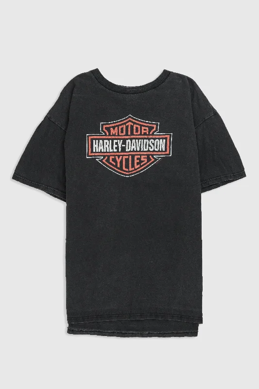 Oversized Unisex Apparel For Effortless Style Fashion-Forward Vintage Harley Tee