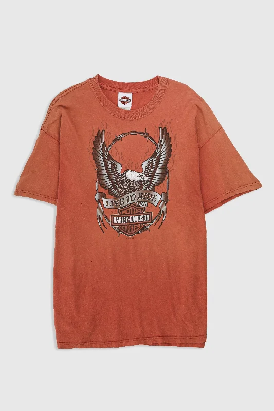 Fashion-Forward Gender-Neutral Outfit Ideas Seasonal Clearance Vintage Harley Tee