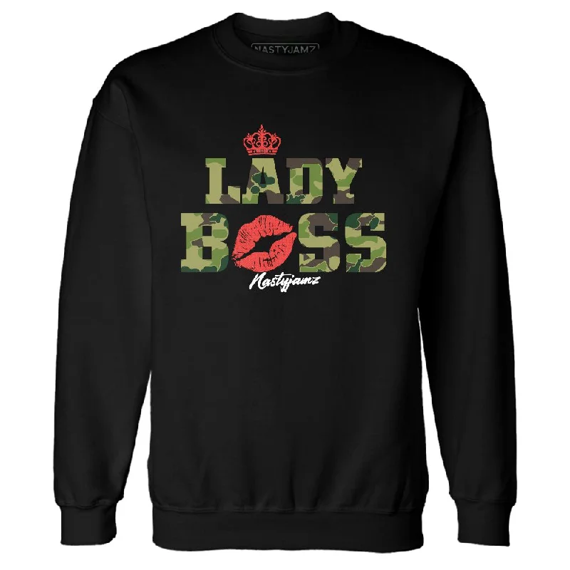 Sleek And Contemporary Gender-Free Outfits Imeless Style AM 90 Duck Camo NastyJamz Sweatshirt Match Lady Boss