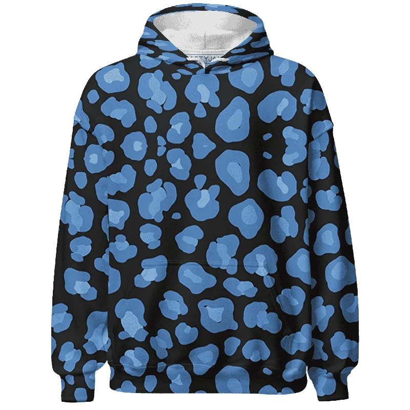 Versatile And Stylish Unisex Apparel Easy Elegance Sales NastyJamz AM Plus Black Univercitii Blue Hoodie Match Leopard Pattern All-Over Print