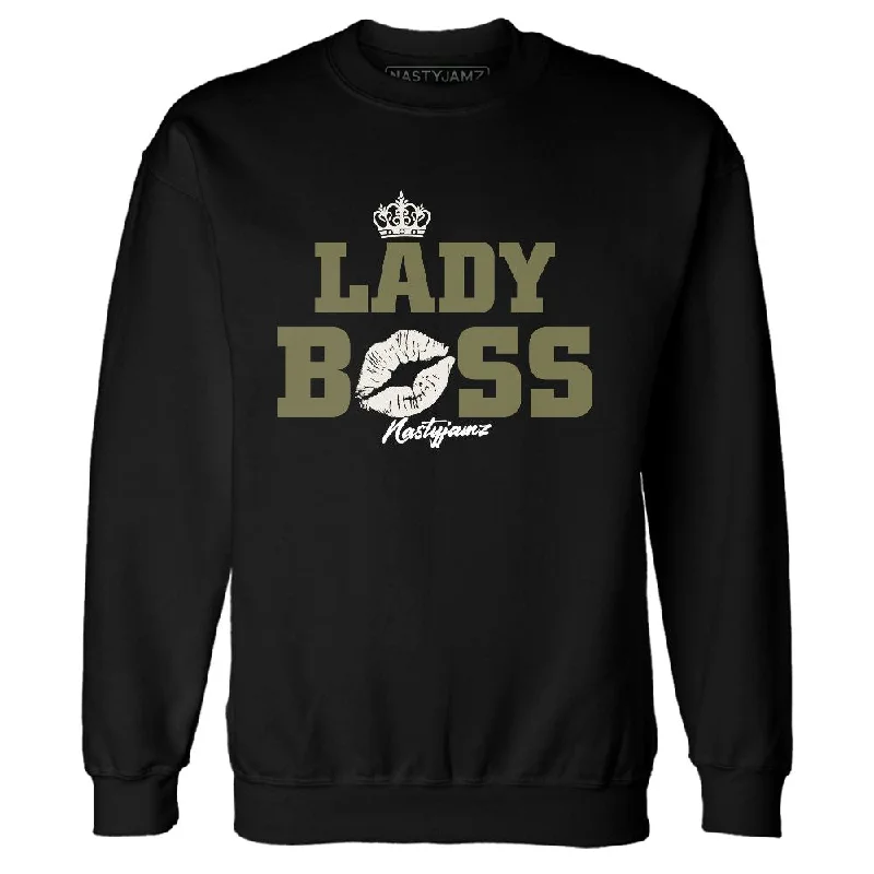 Unisex Casual Fashion Trends Polished Style Deals Medium Olive 1s NastyJamz Sweatshirt Match Lady Boss