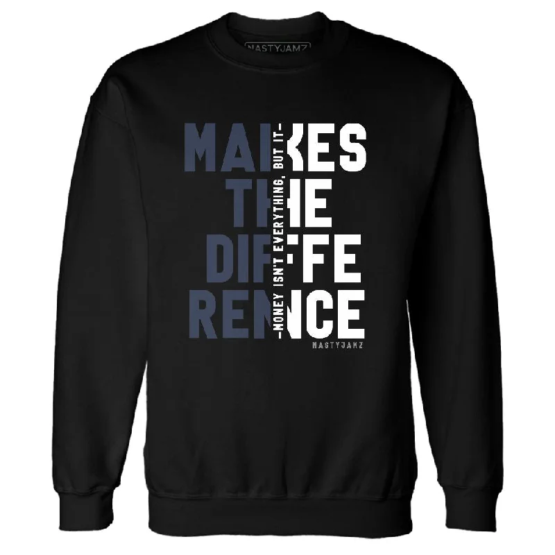 Modern Unisex Streetwear Outfits Fall Sale, Prices Drop White Navy 6s NastyJamz Sweatshirt Match Money Makes Difference